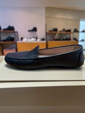 NEW, Cole Haan, Black Leather Driving Loafers Women, 8.5 Slip-On Comfort